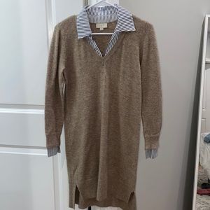 Sweater collared shirt